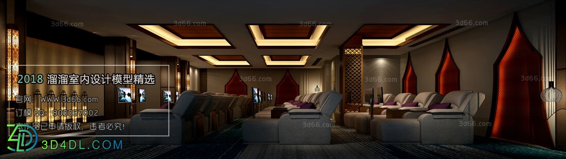 3D66 2018 Southeast Asian Style KTV bar sauna F006